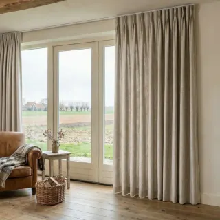 Overgordijn Montia Beige