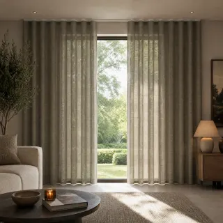 Overgordijn Nutan Taupe