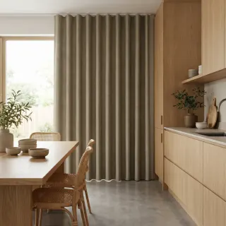 Overgordijn Helix Bruin