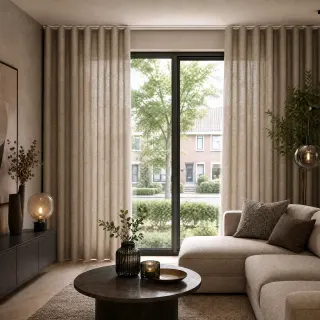 Overgordijn Linde Taupe