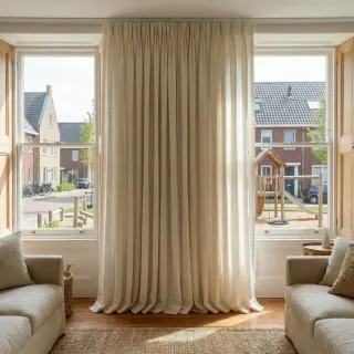 Overgordijn Allium Ecru